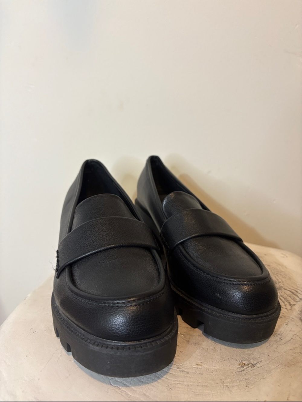 DV by Dolce Vita Black Chunky Platform Loafers - Picture 2 of 11